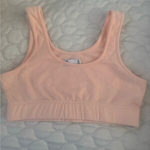 Woman Light Orange Small Tank Crop